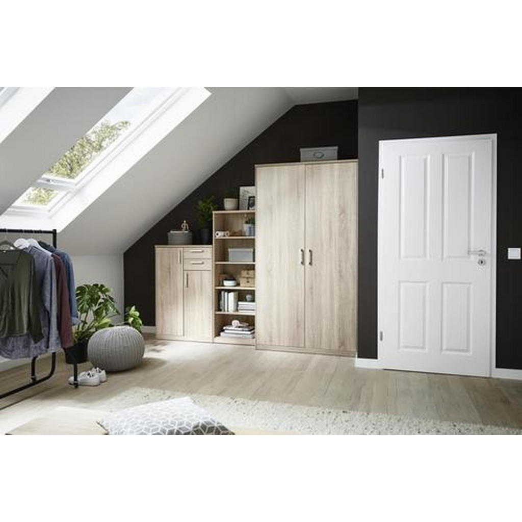 Thumbnail - Xora Regal, Sonoma Eiche, Holzwerkstoff, 5 Fächer, 72x194x36 cm, Typenauswahl, stehend, in verschiedenen Größen erhältli...