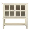 KOMMODE  in 80/78/40 cm  - Silberfarben/Weiß, Design, Glas/Holz (80/78/40cm) - MID.YOU