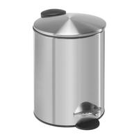 KANTA SA PAPUČICOM  5 l   - boja nerđajućeg čelika/crna, Osnovno, metal/plastika (20,5/27,5cm) - Homeware