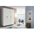 DREHTÜRENSCHRANK in Weiß - Eschefarben/Weiß, Design, Holz/Holzwerkstoff (137/203/53cm) - Carryhome DREHTÜRENSCHRANK in Weiß - Eschefarben/Weiß, Design, Holz/Holzwerkstoff (137/203/53cm) - Carryhome