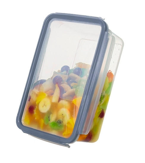 FRISCHHALTEDOSE CLIC & LOCK 1 L  - Blau/Transparent, Basics, Kunststoff (24/16/14cm) - Rotho