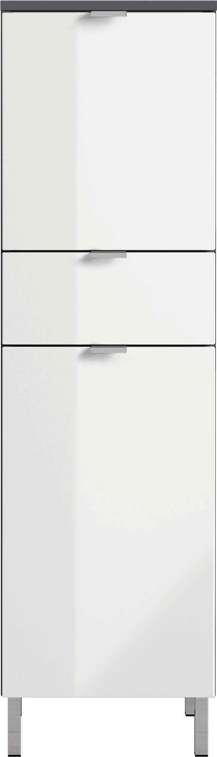 UNTERSCHRANK 34/120/34 cm   - Chromfarben/Graphitfarben, KONVENTIONELL, Holzwerkstoff/Metall (34/120/34cm) - Germania