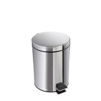 ABFALLEIMER 12 L  - Alufarben/Schwarz, KONVENTIONELL, Kunststoff/Metall (25/38cm)