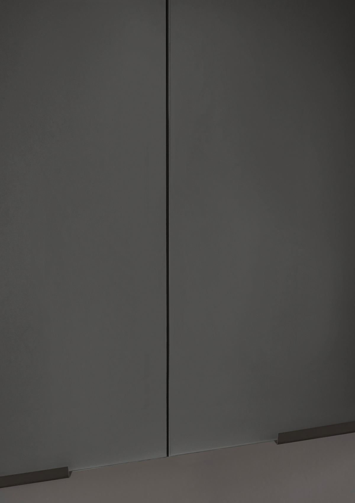 KÜCHENBLOCK   in Graphitfarben  - Schwarz/Graphitfarben, Basics, Holzwerkstoff/Metall (210/211/60cm) - Carryhome