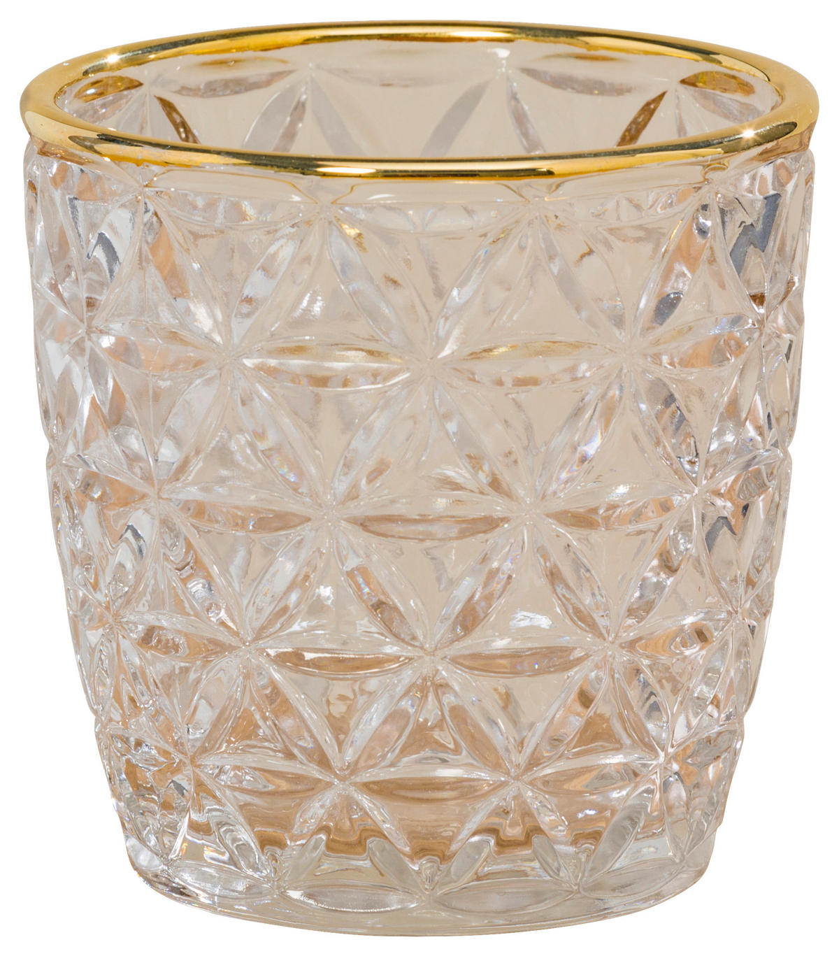 VÄRMELJUSGLAS  - guldfärgad, Lifestyle, glas (9/9cm)