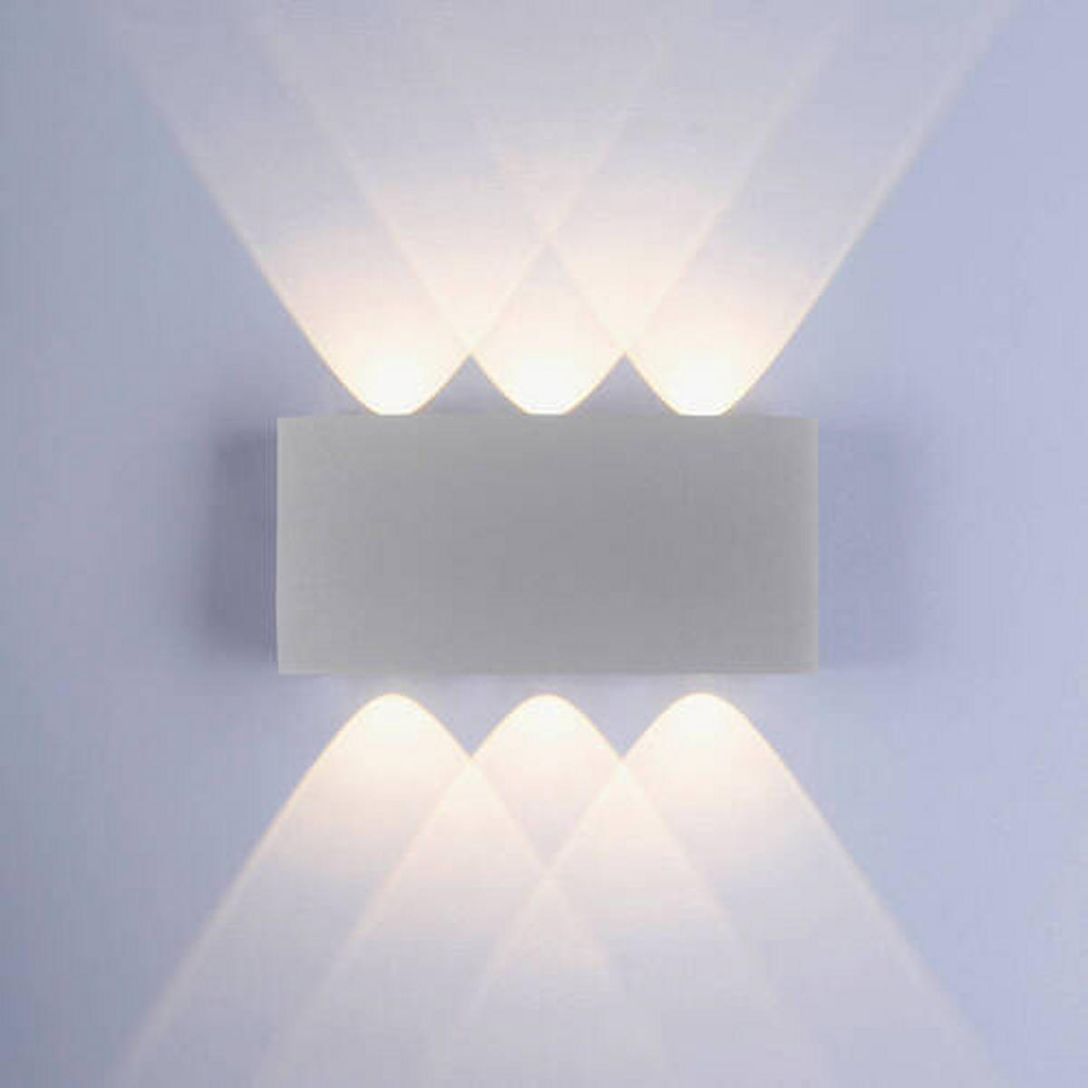 BADEZIMMER-WANDLEUCHTE Carlo 17/4/8 cm   - Grau, KONVENTIONELL, Kunststoff/Metall (17/4/8cm) - Paul Neuhaus