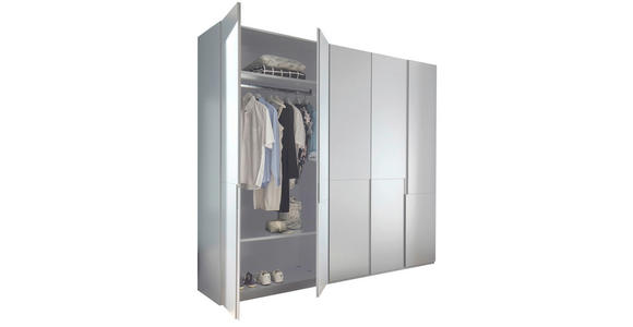 DREHTÜRENSCHRANK 250/225/58 cm 5-türig Weiß - Weiß, KONVENTIONELL, Holzwerkstoff (250/225/58cm) - Novel