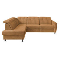 ECKSOFA in Chenille Currygelb  - Currygelb/Schwarz, Modern, Textil/Metall (198/270cm) - Livetastic