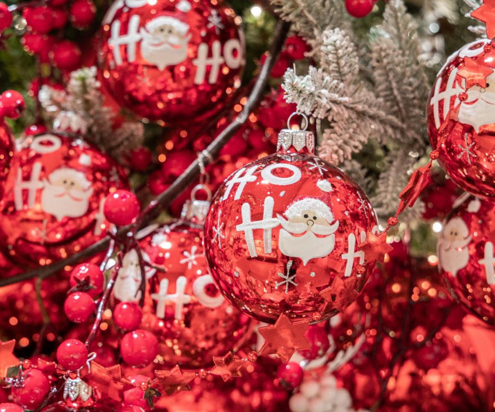 VIANOČNÁ GUĽA   - Basics, sklo (8,00/8,00/8,00cm) - X-Mas