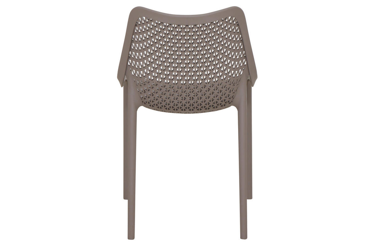 GARTENGARNITUR 5-teilig Stahl  - Taupe/Anthrazit, Basics, Kunststoff/Metall (80/81/80cm) - Siena Garden