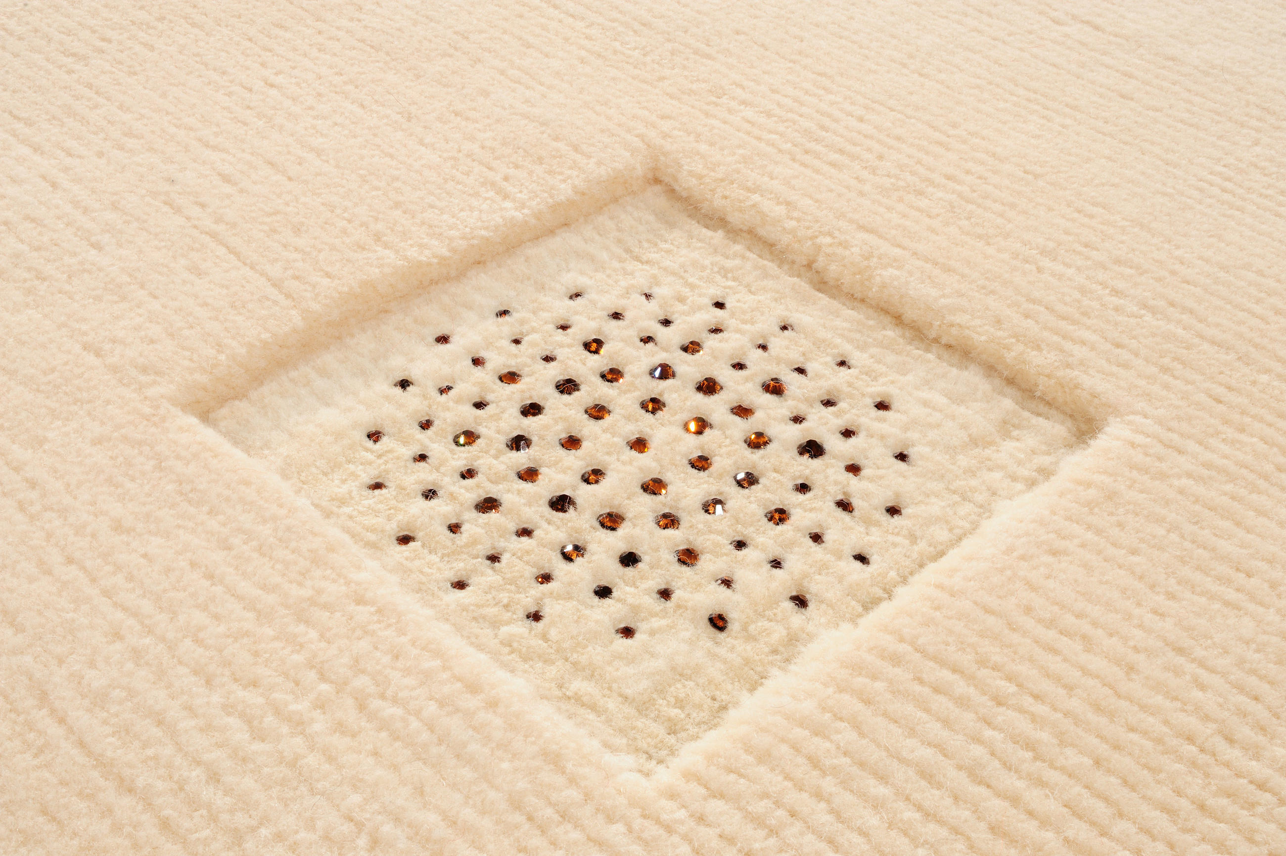 WOLLTEPPICH 170/240 cm Princess Svarowski Creme  - Creme, KONVENTIONELL, Textil (170/240cm) - Linea Natura