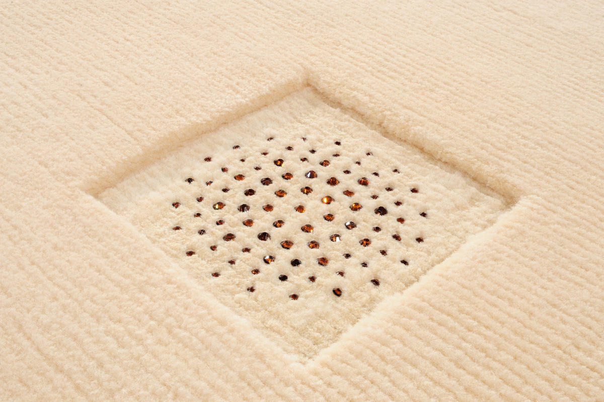 WOLLTEPPICH 170/240 cm Princess Svarowski Creme  - Creme, KONVENTIONELL, Textil (170/240cm) - Linea Natura