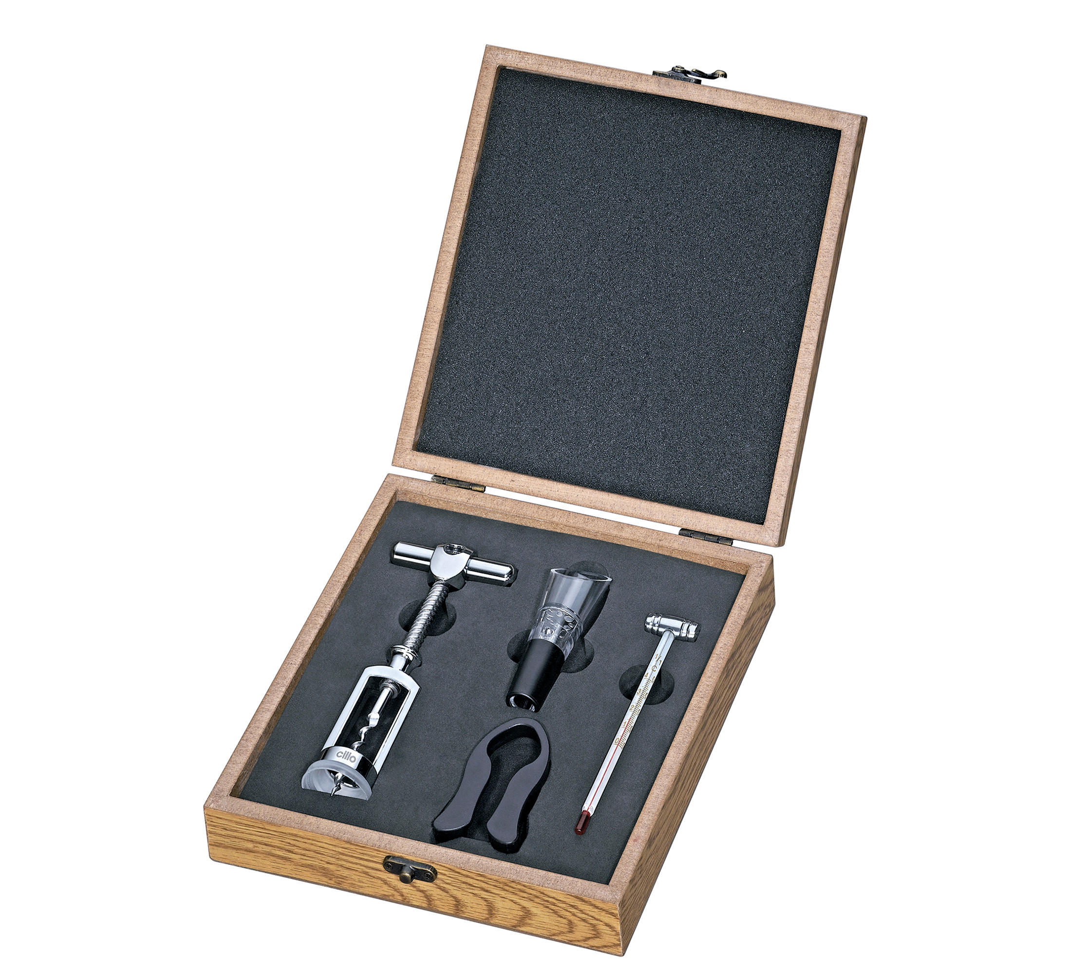WEINSET - Schwarz, Basics, Metall (21,5/21,5/5,5cm) - Cilio