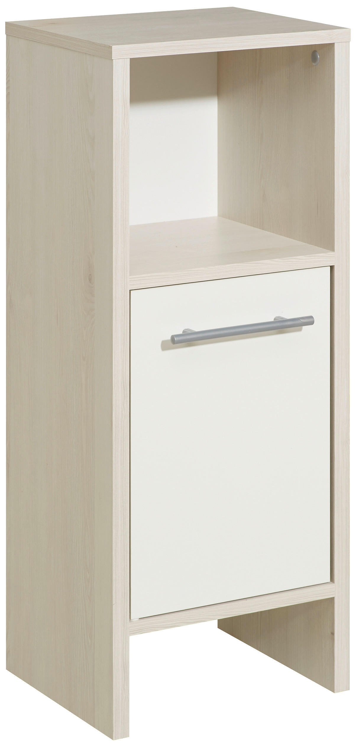 UNTERSCHRANK 33,0/81,6/28,0 cm   - Alufarben/Weiß, KONVENTIONELL, Holzwerkstoff (33,0/81,6/28,0cm) - Carryhome