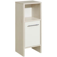 UNTERSCHRANK 33,0/81,6/28,0 cm   - Alufarben/Weiß, KONVENTIONELL, Holzwerkstoff (33,0/81,6/28,0cm) - Carryhome