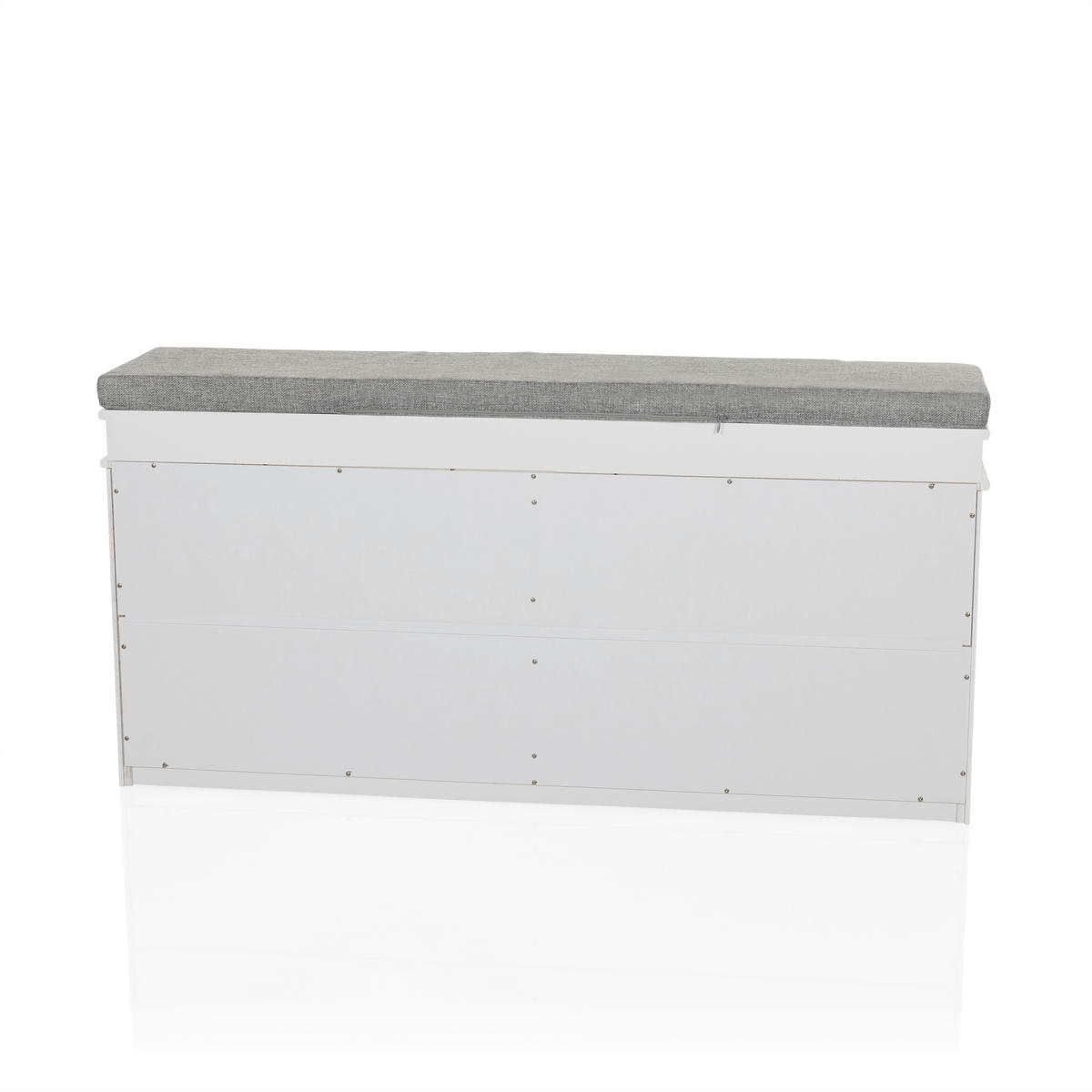 SKOSKÅP  i 104/52/24 cm  - vit/silver, Modern, metall/trämaterial (104/52/24cm) - MID.YOU