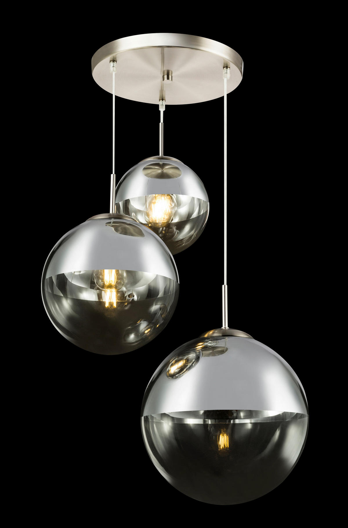 HÄNGELEUCHTE 51/120 cm   - Klar/Chromfarben, Design, Glas/Metall (51/120cm) - Modern Living