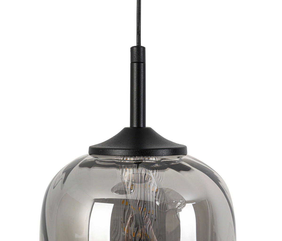 ZÁVĚSNÉ LED SVÍTIDLO, 42/120 cm  - barvy chromu, Design, kov/sklo (42/120cm) - Novel