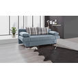 SCHLAFSOFA Helen in Blau, Grau  - Wengefarben/Blau, KONVENTIONELL, Holz/Textil (200/80/94cm) - Novel