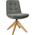 STUHL - Eichefarben/Olivgrün, Design, Holz/Textil (50/90/69cm) - Johann Jakob