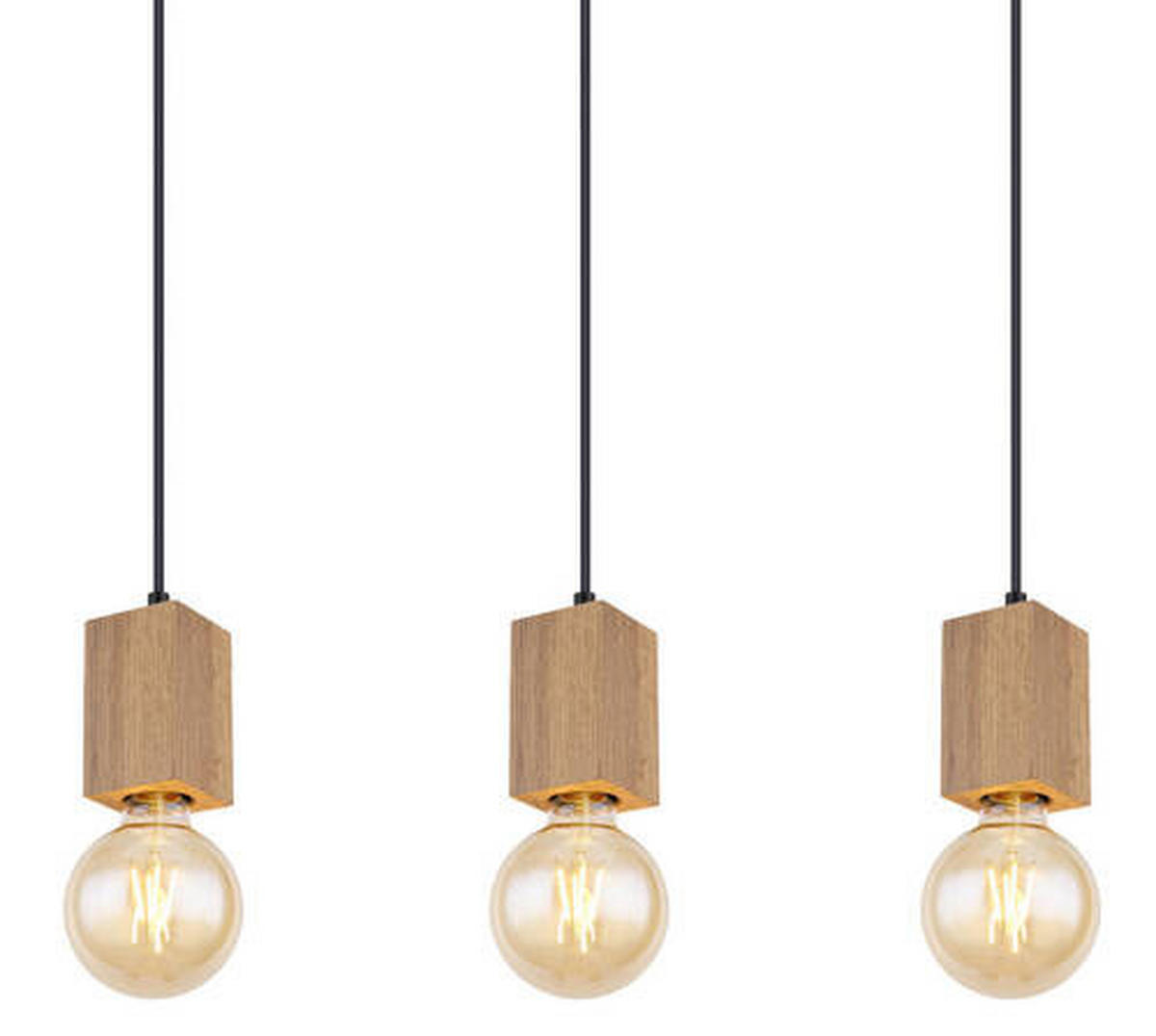 HÄNGELEUCHTE 115/6/120 cm  - Dunkelbraun/Schwarz, Basics, Holzwerkstoff/Kunststoff (115/6/120cm) - Globo