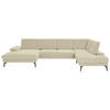 WOHNLANDSCHAFT in Webstoff Creme  - Creme/Schwarz, Design, Textil/Metall (157/354/208cm) - Dieter Knoll