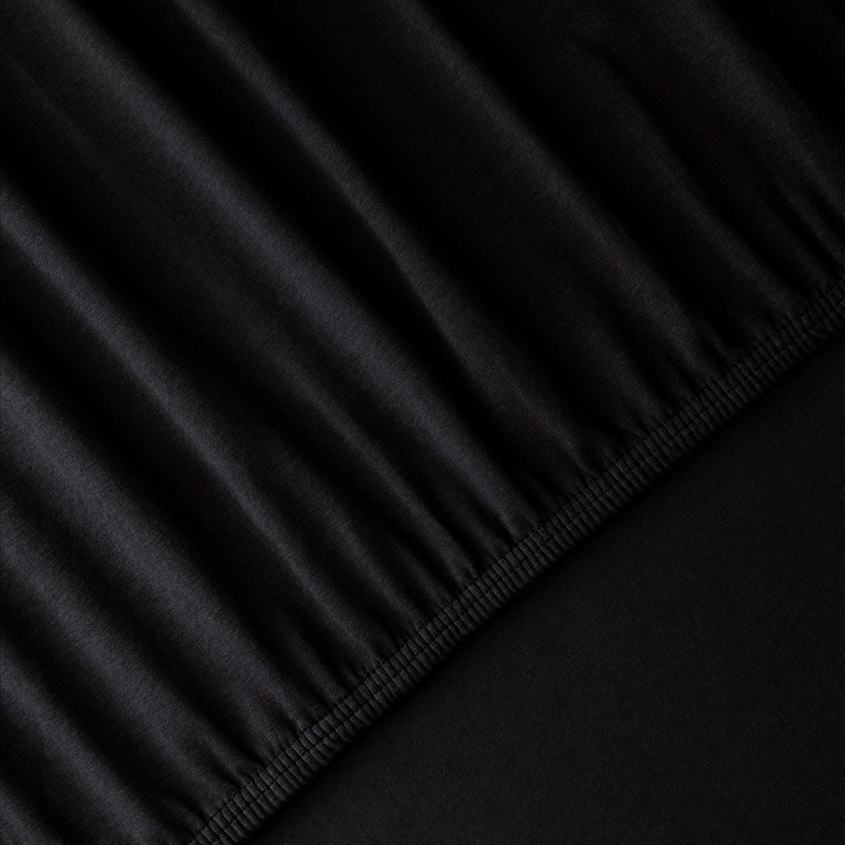 SPANNLEINTUCH 180-200/200-220 cm Jersey  - Schwarz, Basics, Textil (180-200/200-220cm) - Florella