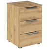NACHTSCHRANK 40/61/42 cm  - Chromfarben/Schwarz, MODERN, Holzwerkstoff/Metall (40/61/42cm) - Rauch Möbel