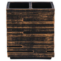 DRŽÁK NA ZUBNÍ KARTÁČEK hnědá - hnědá, Basics, plast (10,1/11,5/6,3cm) - Sadena