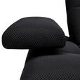 ECKSOFA in Struktur Schwarz  313/233 cm  - Schwarz, Design, Kunststoff/Textil (313/233cm) - Emilio Belluti