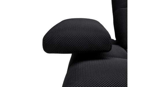 ECKSOFA in Struktur Schwarz 313/233 cm - Schwarz, Design, Kunststoff/Textil (313/233cm) - Emilio Belluti