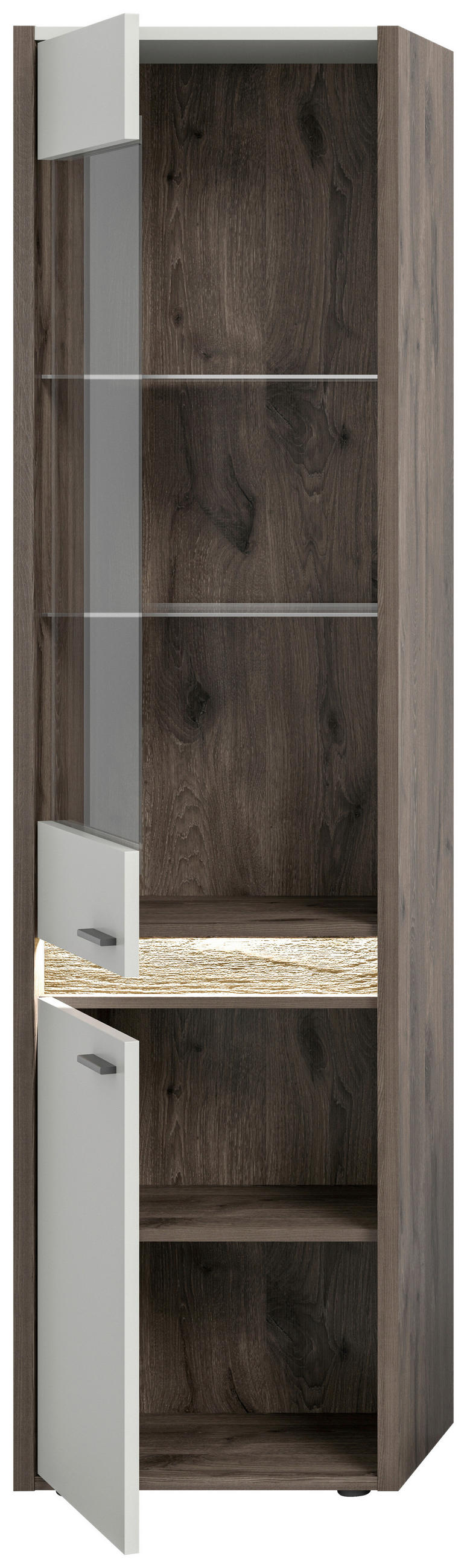 VITRINE  in   - Design, Glas/Holzwerkstoff (198/51/37cm) - MID.YOU