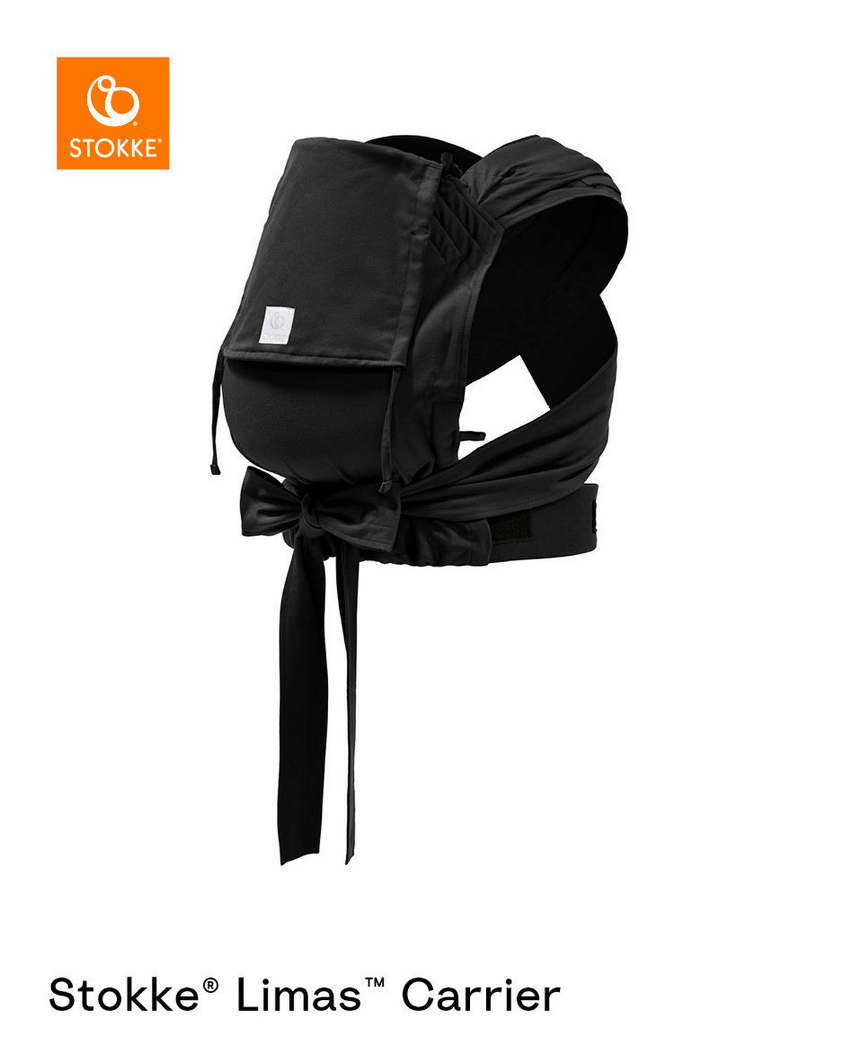 BABYTRAGE Limas Carrier OCS  - Schwarz, Basics, Textil - Stokke