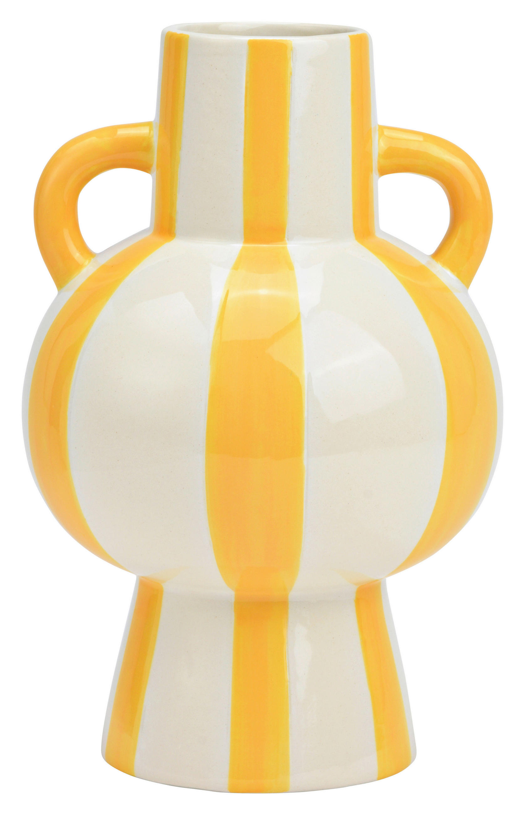 VASE  - Gelb, Basics, Keramik (15/24/15cm)