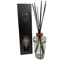 DIŠAVA ZA PROSTOR  - črna/prozorno, Basics, steklo/les (800ml)