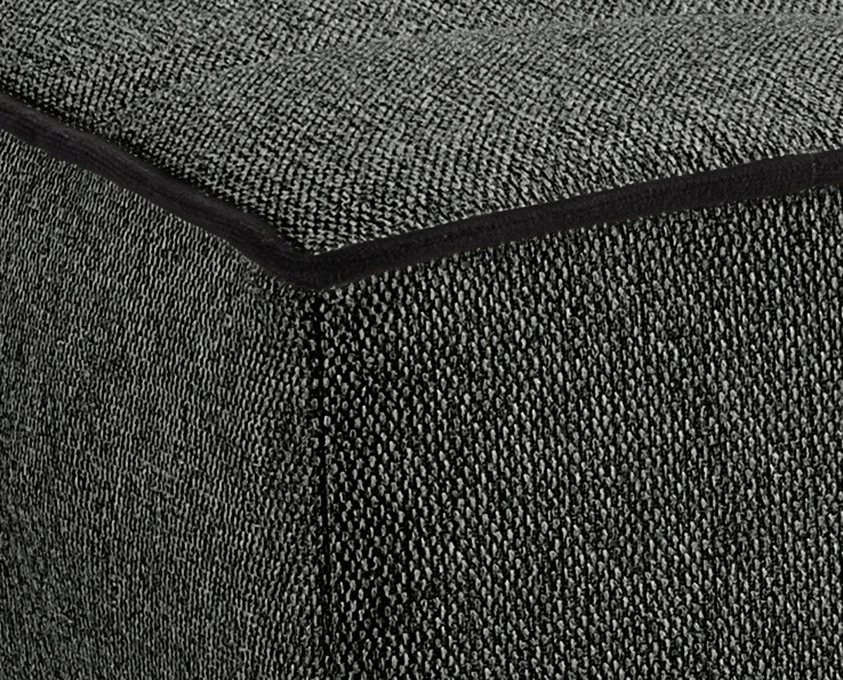 SCHLAFSOFA BONO  mit Liegefunktion Struktur Grau  - Hellbraun/Schwarz, Basics, Holz/Textil (199/91/91cm) - MID.YOU