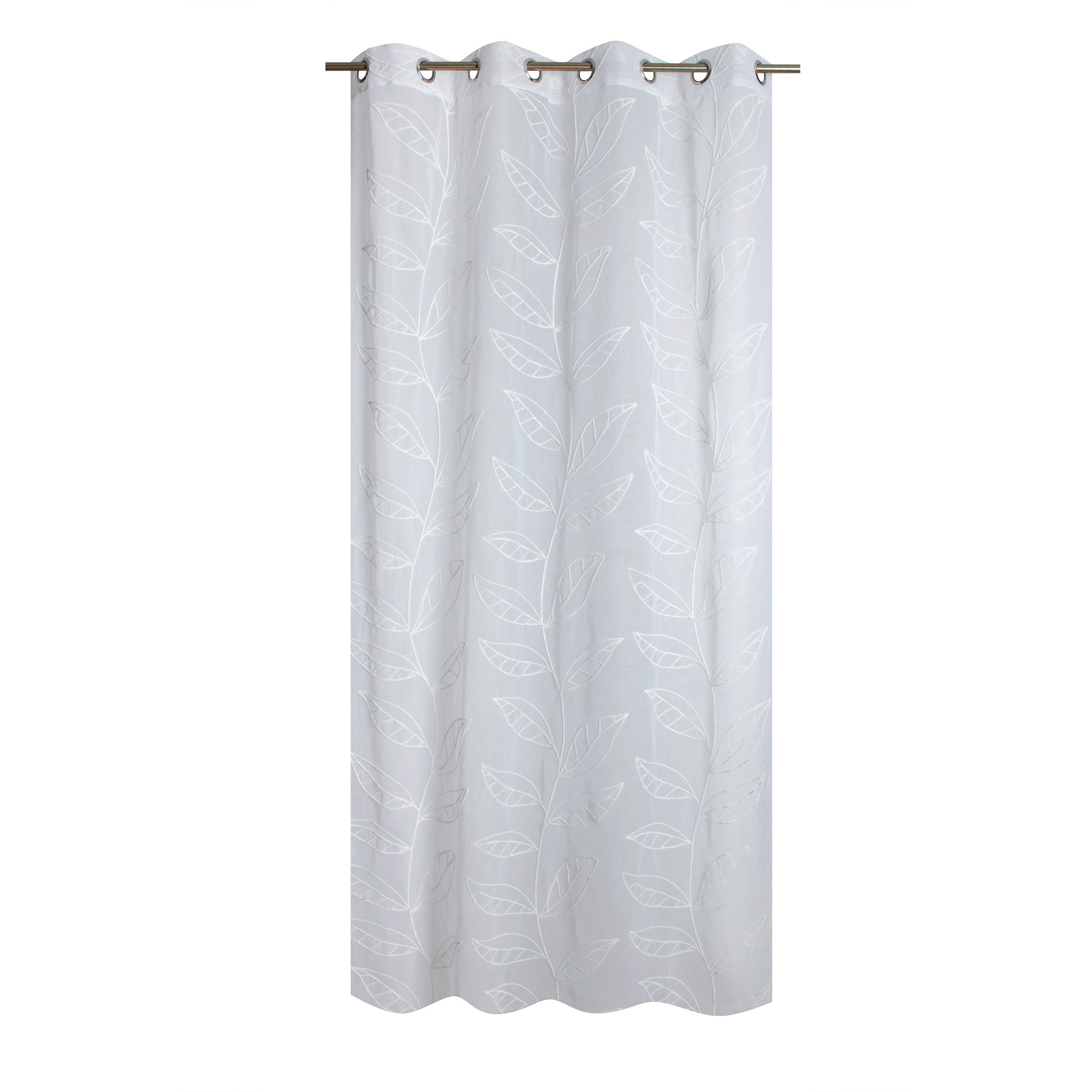 FERTIGVORHANG transparent  - Weiß, Basics, Textil (140/240cm)
