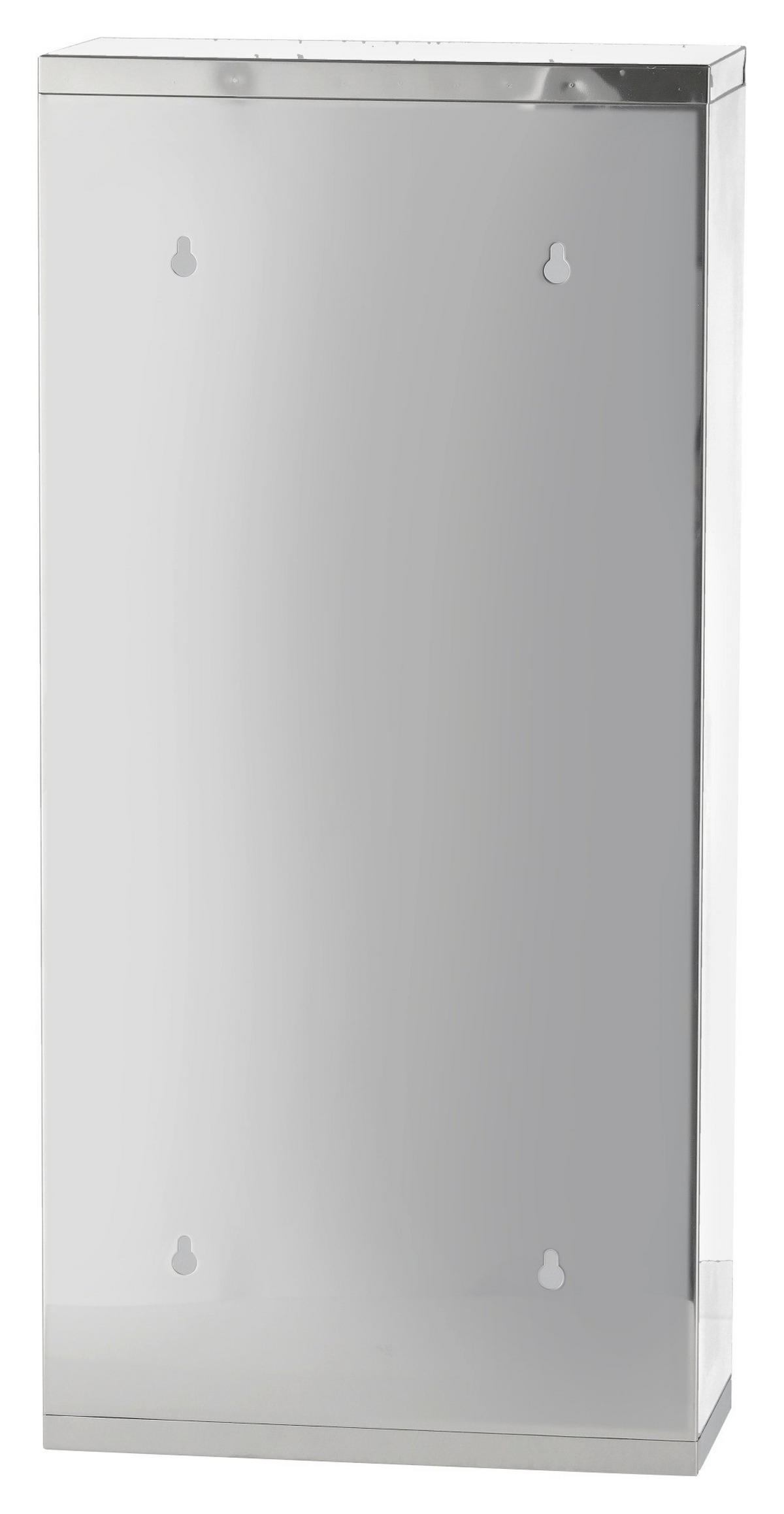 MEDIZINSCHRANK 27/57/12 cm  - Silberfarben, Basics, Glas/Metall (27/57/12cm) - Zeller Present