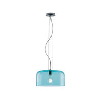 HÄNGELEUCHTE Gibus 30/15 cm   - Blau, Design, Glas (30/15cm)