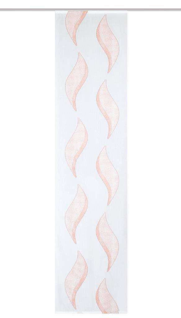 FLÄCHENVORHANG   halbtransparent   60/245 cm  - Rosa, Basics, Textil (60/245cm)