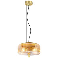 HÄNGELEUCHTE 30/120 cm  - Bernsteinfarben, Trend, Glas/Metall (30/120cm) - Collet's Monde