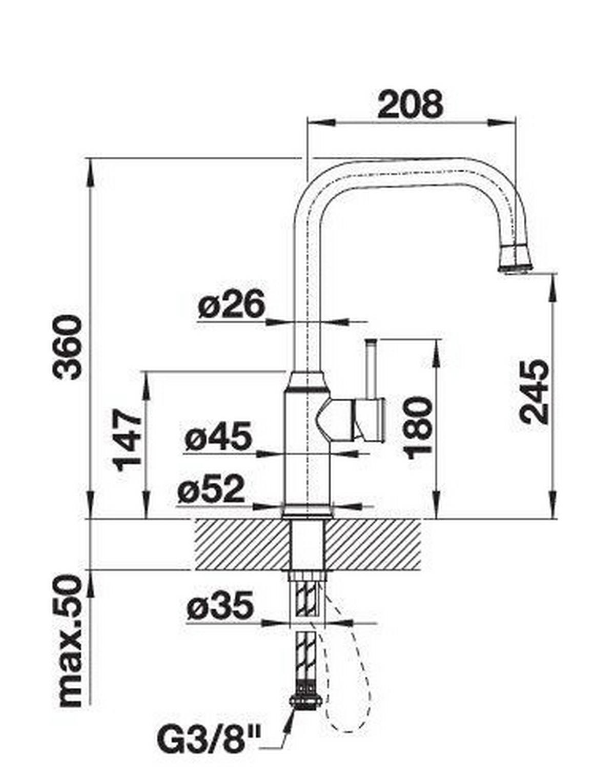 KÜCHENARMATUR 526687  - Goldfarben, Basics, Metall (10,3/36/25cm) - Blanco
