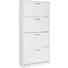 SCHUHSCHRANK 75/162/25 cm - Chromfarben/Weiß, KONVENTIONELL, Holzwerkstoff/Kunststoff (75/162/25cm) - Ti`me SCHUHSCHRANK 75/162/25 cm - Chromfarben/Weiß, KONVENTIONELL, Holzwerkstoff/Kunststoff (75/162/25cm) - Ti`me