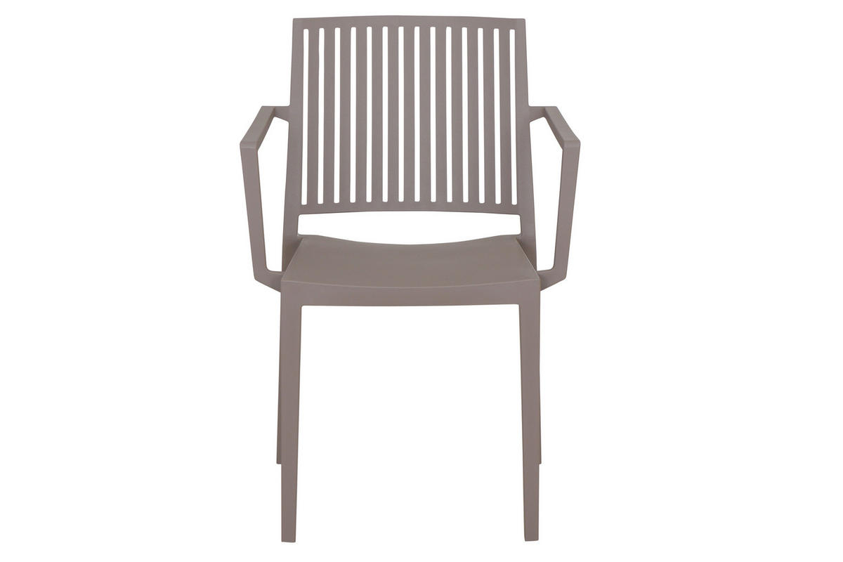 GARTENGARNITUR 3-teilig  - Taupe, Basics, Holzwerkstoff/Kunststoff (70/80/70cm) - Siena Garden
