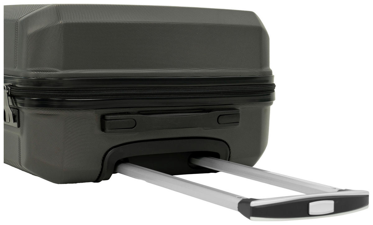 REISEKOFFERSET Anthrazit 3-teilig  - Anthrazit, Design, Kunststoff (48,5/76/30cm) - Novel