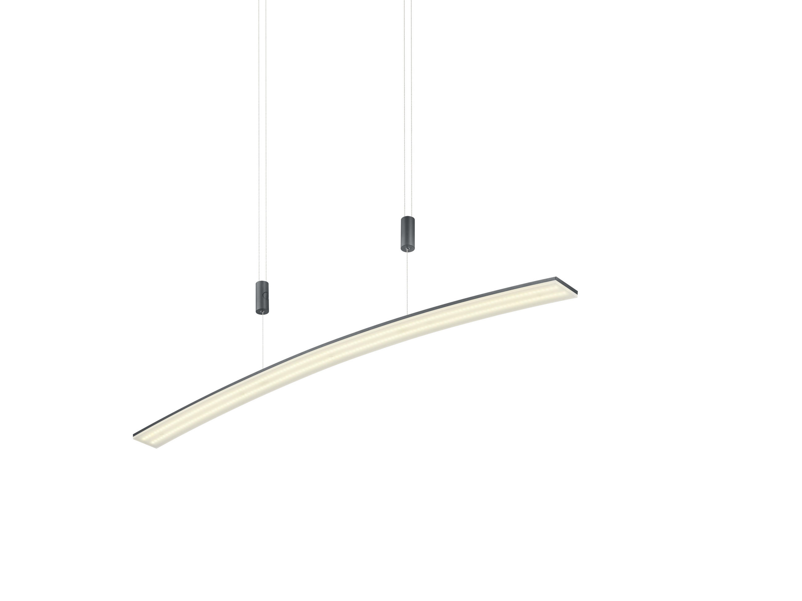 LED-HÄNGELEUCHTE 100/6 cm   - Anthrazit, Design, Kunststoff/Metall (100/6cm) - Hell