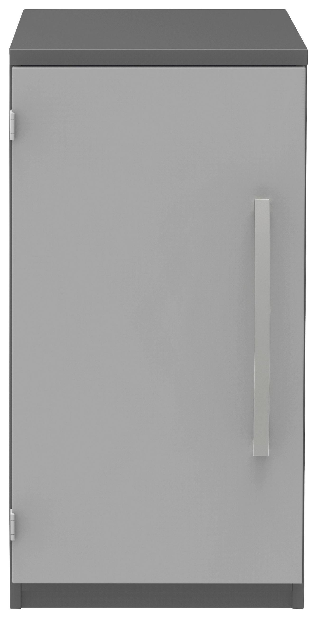 AKTENSCHRANK 40/76,5/43 cm  - Anthrazit/Hellgrau, KONVENTIONELL, Holzwerkstoff (40/76,5/43cm) - Moderano