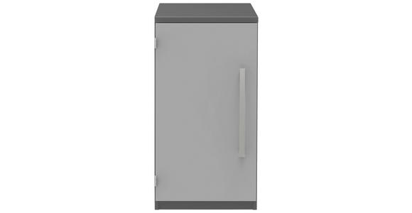 AKTENSCHRANK Anthrazit, Hellgrau  - Anthrazit/Hellgrau, KONVENTIONELL, Holzwerkstoff (40/76,5/43cm) - Moderano