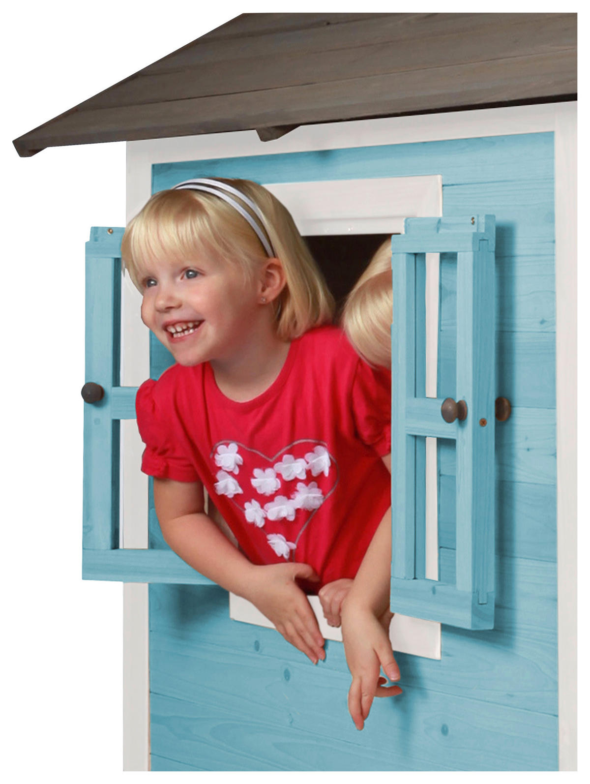 SPIELHAUS 240/189/167 cm  - Blau/Weiss, Konventionell, Holz/Kunststoff (240/189/167cm)