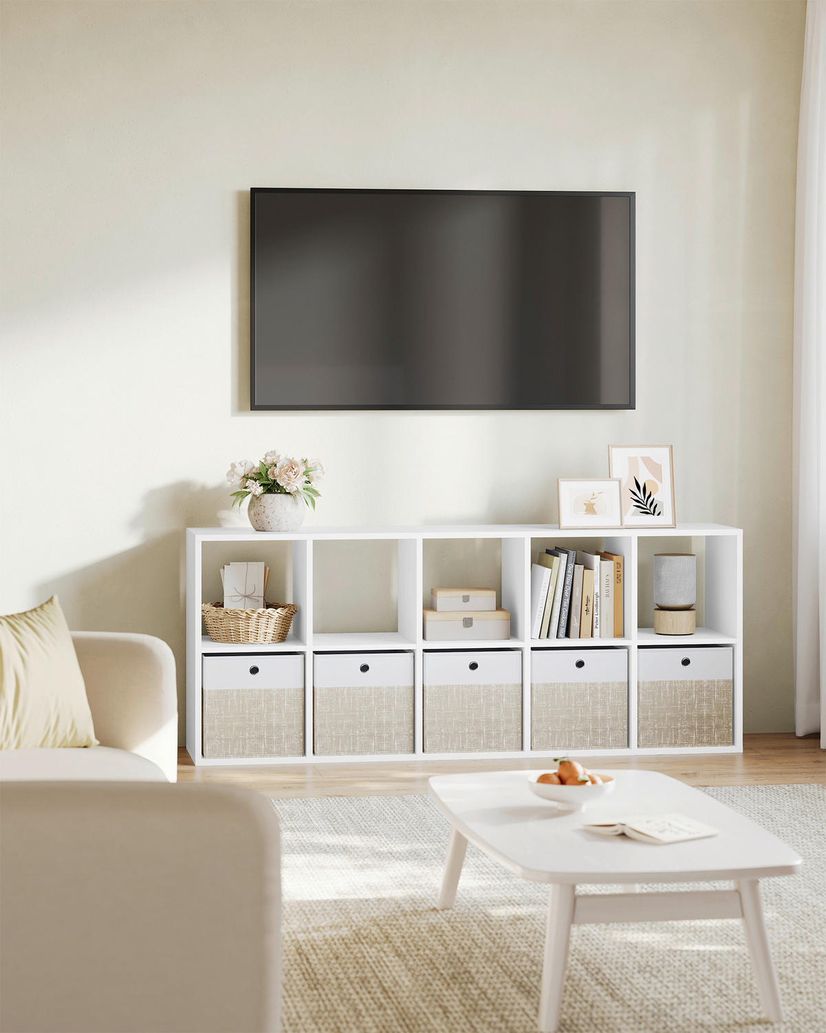 RAUMTEILER - Weiß, Trend, Holzwerkstoff (65,5/161,5/30cm) - Boxxx